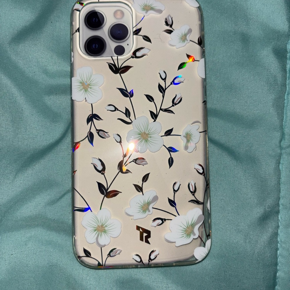 Rebellion Floral Phone Case - Cream and Black